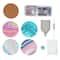 Round Marbled Diamond Art Coaster Kit by Make Market®